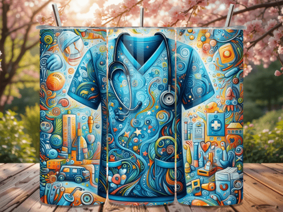 Aesthetic Medical Scrub Art Tumbler Wrap Review for Sellers
