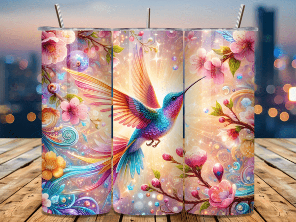Cherry Blossom Bird Valentine Tumbler Wraps: A Versatile Graphic Design Asset for Creative Campaigns