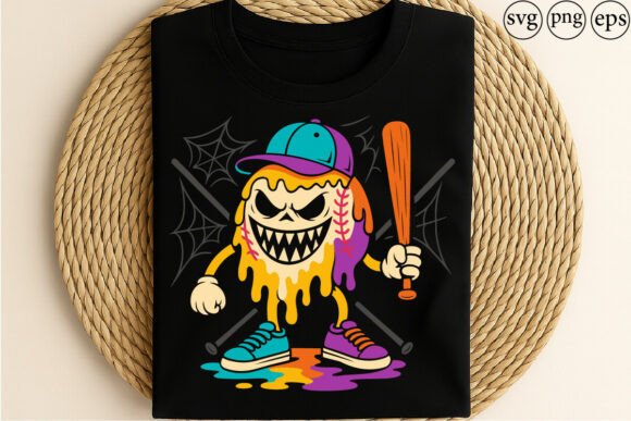 Creepy Baseball Horror Character Evil T-Shirt Designs Review