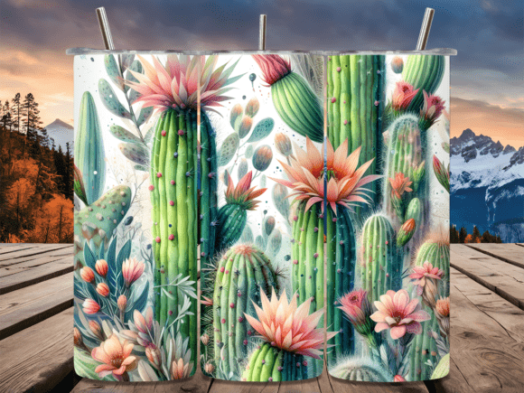 Desert Cactus Floral Boho Tumbler Wrap Review for Local Branding Projects