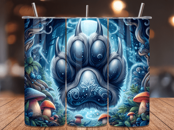 Fantasy Forest Wolf Paw Tumbler Wrap Review for Digital Sellers