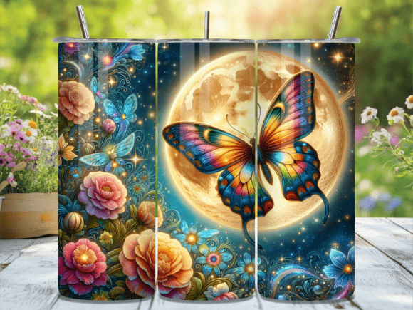 Floral Butterfly Moon Tumbler Wrap Review: Real-World Embroidery Insights