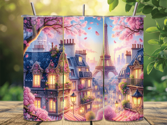 Floral Paris Street Tumbler Wrap Design Review for Real Crafting