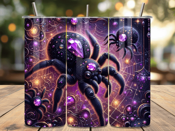 Gothic Jewel Spider Purple Tumbler Wrap Review: A Bold Design Asset for Modern Branding