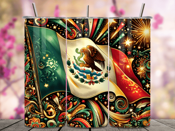 Mexico Flag Eagle Abstract Tumbler Wrap Review for Content Publishing