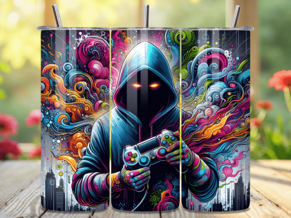 Neon Hooded Gamer Boy Tumbler Wrap Review for Handmade Creators