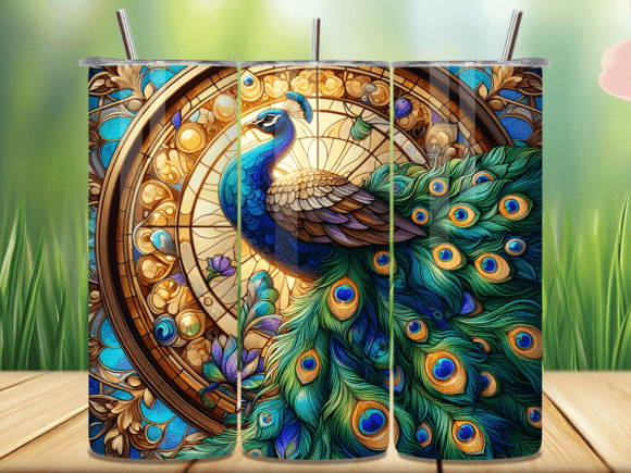 Ornate Royal Peacock Tumbler Wrap Design Review for Digital Sellers