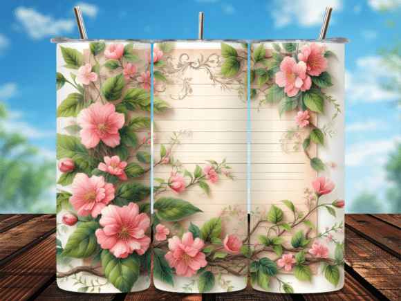 Pink Flower Vine Watercolor Tumbler Wrap Review for Real Projects
