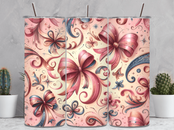Tropical Floral Pink Tumbler Wrap Design: A Versatile Graphic for Editorial and Web Use