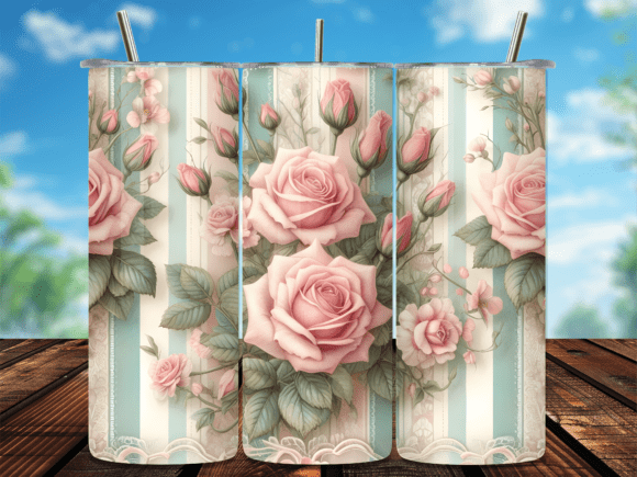 Vintage Pink Rose Floral Tumbler Wrap Review for Commercial Use